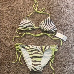 L Space Swimwear Triangle Top & Tie Side Bottom